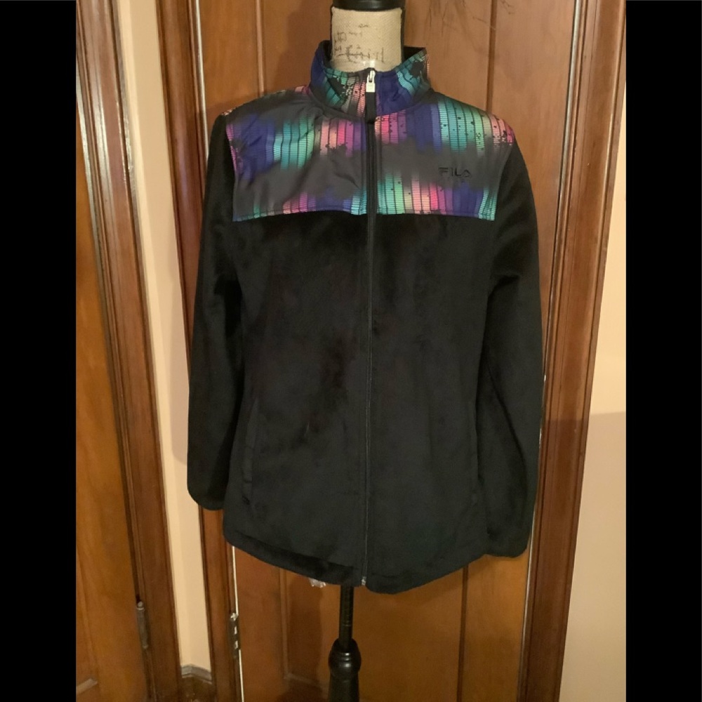 FILA Black Plush Jacket